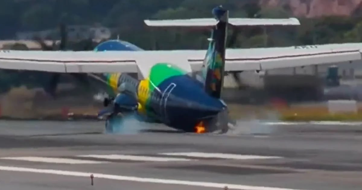 Bei der Landung auf dem internationalen Flughafen Recife-Guararapes in Brasilien erlitt ein Flugzeug einen Heckaufprall