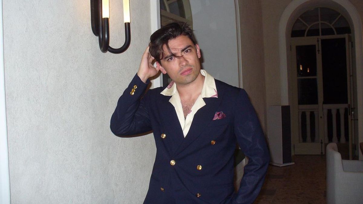 Michael Consuelos looking stylish in his suit