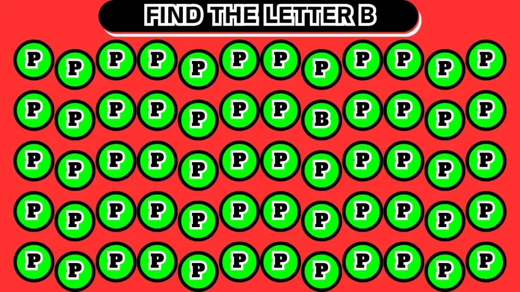 Brain Teaser: if You Have Eyes Find the Letter B Among P in 10 Seconds