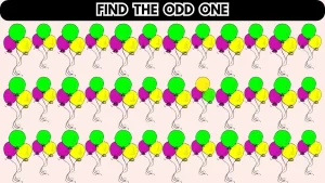 Brain Teaser: If You Have Sharp Eyes Find the Odd One in 12 Secs
